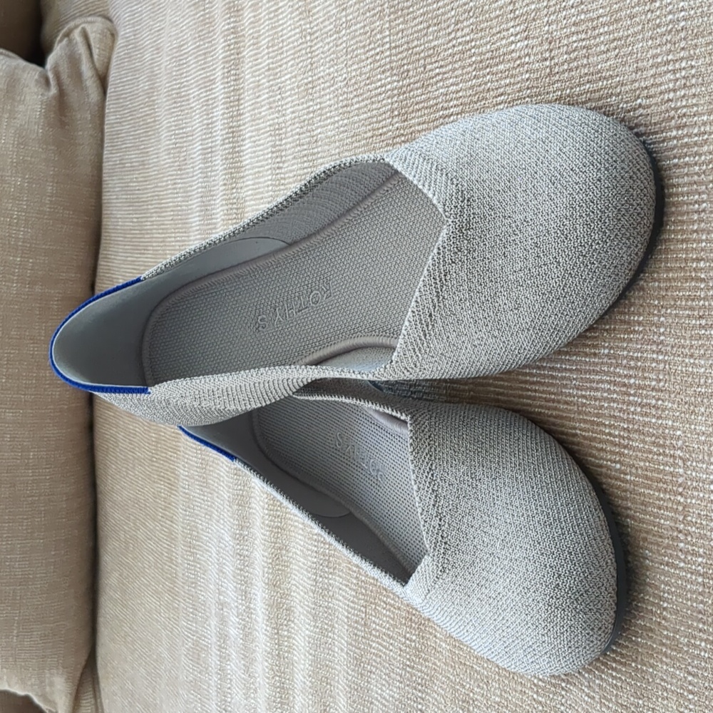 Rothy's The Flat Silver Metallic